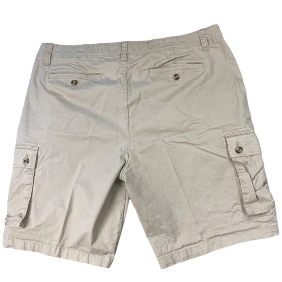 Saddlebred Cargo Shorts Mens 42 Khaki Tan Relaxed Stretch Casual Pockets - Picture 11 of 11